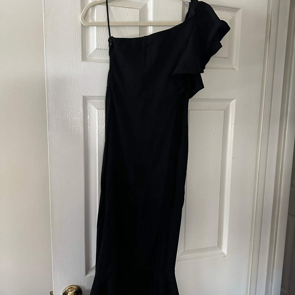 SHEIN Black One-Shoulder Dress